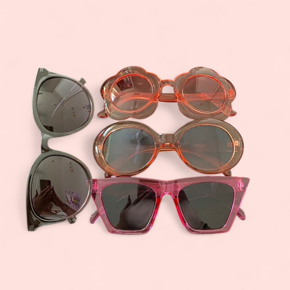 Cute Summer Sunglasses Set of 4